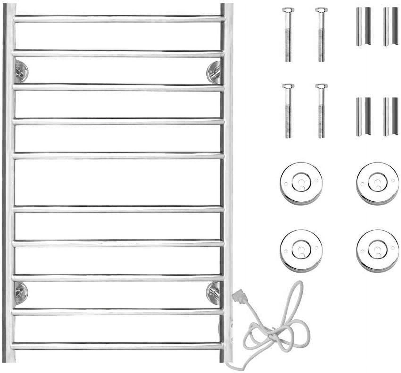 Towel Warmer Wall Mounted 10 Bar Hardwired Curved Towel Electric Warm