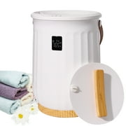 Towel Warmers Bucket, 5.28gal, White Large Towel Warmer For Spa And Bathroom, Auto Shut-Off, Adjustable Timer