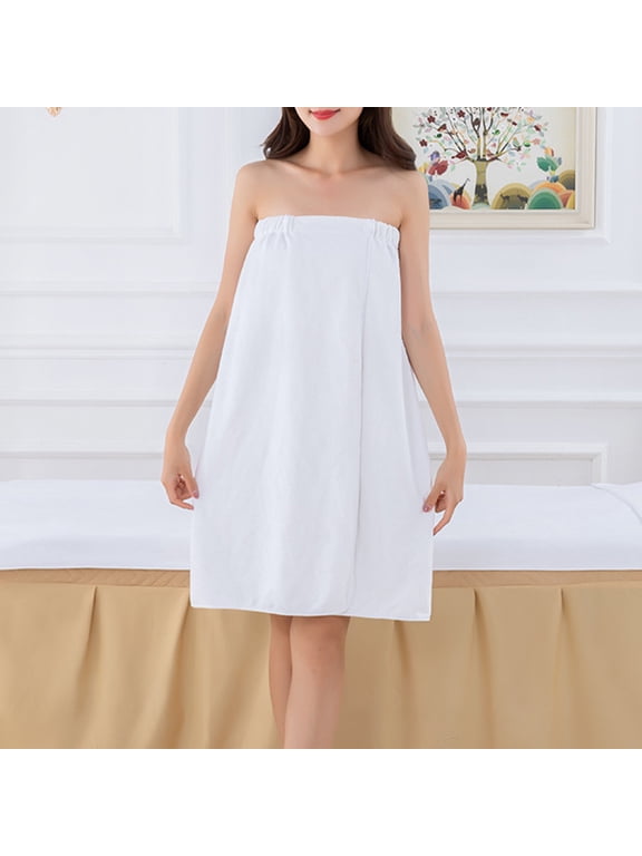 Towel Wrap for Women - Spa Soft Bathrobe Lightweight Dry Wrap Towel Full Length Adjustable Beach Pool Bathrobe - Quick Dry Polyester Bath Wrap for Shower Swim Cover Up - Travel Body Wrap for Home Gym
