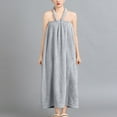 thumbnail image 1 of Towel Wrap for Women After Shower, Absorbent Quickly Dry Pajamas Bathrobes Lightweight Halter Long Robe Loungewear New Women's Robes Gray One Size, 1 of 6