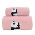 thumbnail image 1 of Towel X1 Coral Fleece Can Absorb Water Wash Face with Take A Bath Thicken Creative Adult Couple Gift Towel Large Bath Towel Set, 1 of 9
