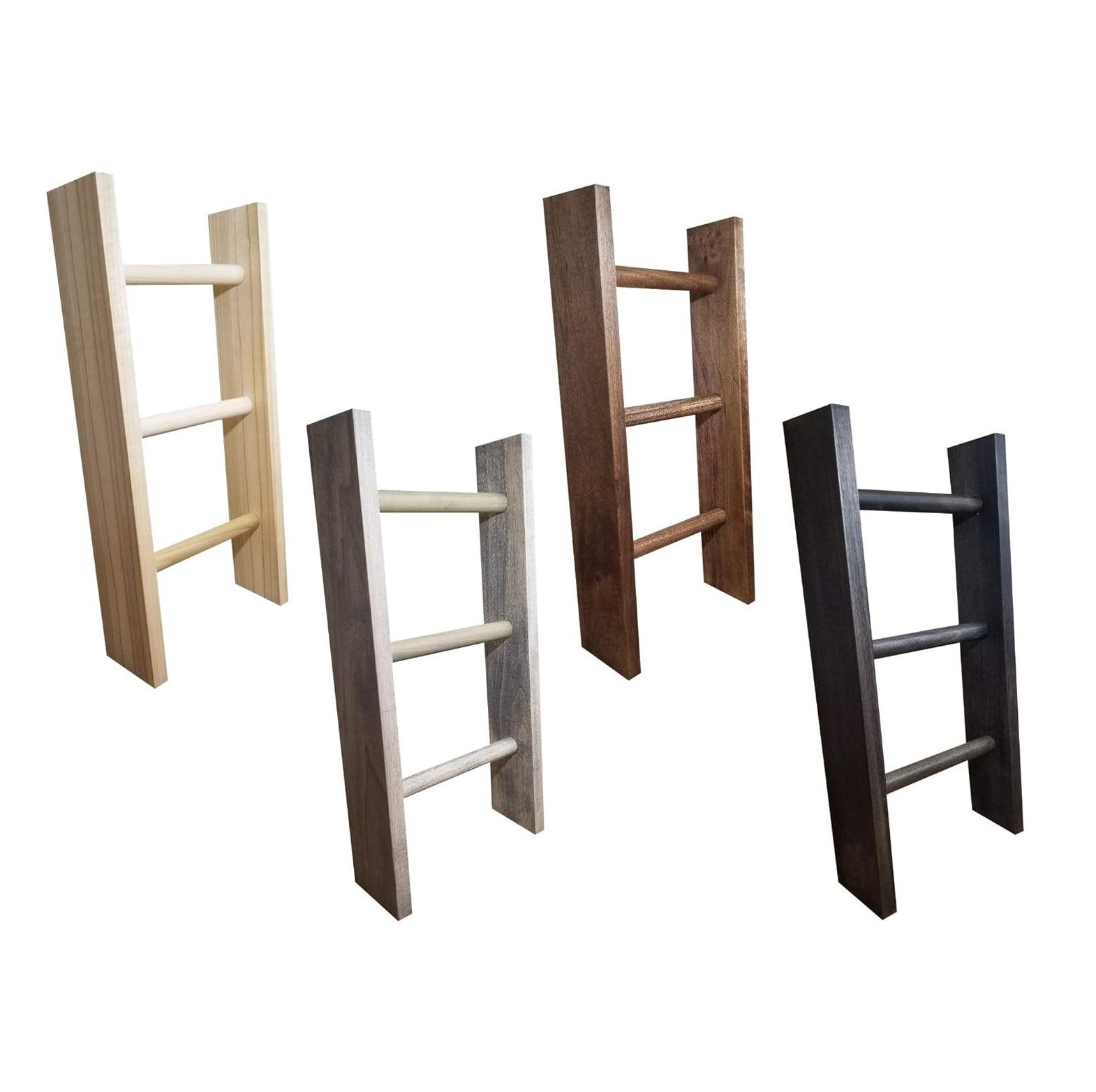 Towel ladder for bathroom or kitchen wall mounted, small towel ladder
