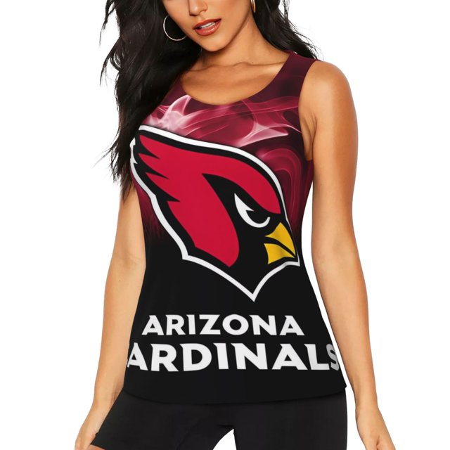 Cardinals Women Workout Tank Top Favorite Football Team Short Sleeve