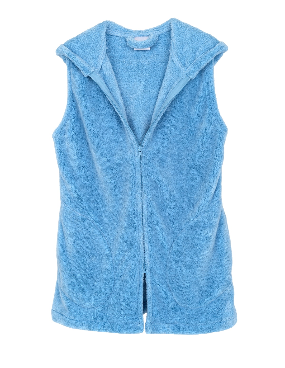 TowelSelections Women's Bed Jacket, Hooded Vest, Zip Front Cardigan ...