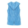 thumbnail image 1 of TowelSelections Women's Bed Jacket, Hooded Vest, Zip Front Cardigan Fleece Robe, 1 of 1