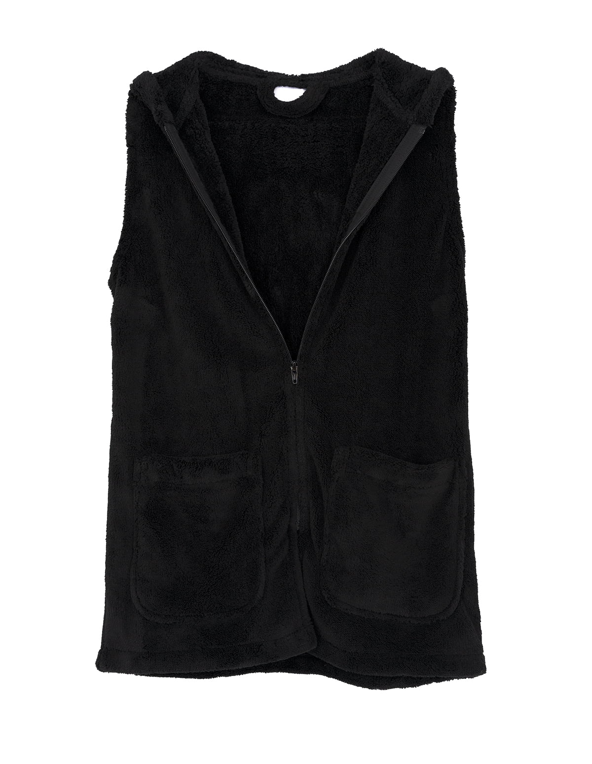TowelSelections Women's Bed Jacket, Hooded Vest, Zip Front Cardigan