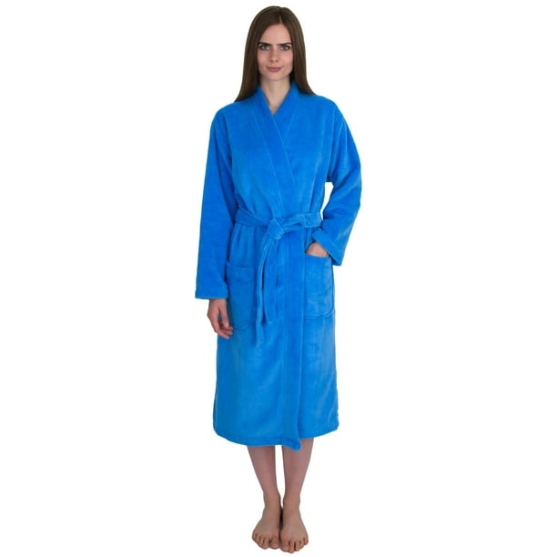 TowelSelections Women s Robe Fleece Cotton Terry Lined Water Absorbent Bathrobe Walmart Business Supplies