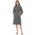 thumbnail image 1 of TowelSelections Women's Robe, Kimono Waffle Spa Bathrobe Small/Medium Wild Dove, 1 of 1