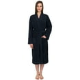 thumbnail image 1 of TowelSelections Women's Robe, Low Twist Cotton Terry Bathrobe X-Small/Small Navy, 1 of 1