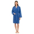 thumbnail image 1 of TowelSelections Women's Robe, Turkish Cotton Short Terry Bathrobe Small Persian Jewel, 1 of 5