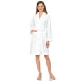 thumbnail image 1 of TowelSelections Women's Robe, Turkish Cotton Short Terry Bathrobe Small White, 1 of 5