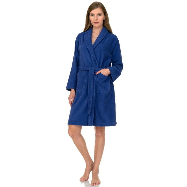 TowelSelections Women's Robe, Turkish Cotton Short Terry Bathrobe X ...