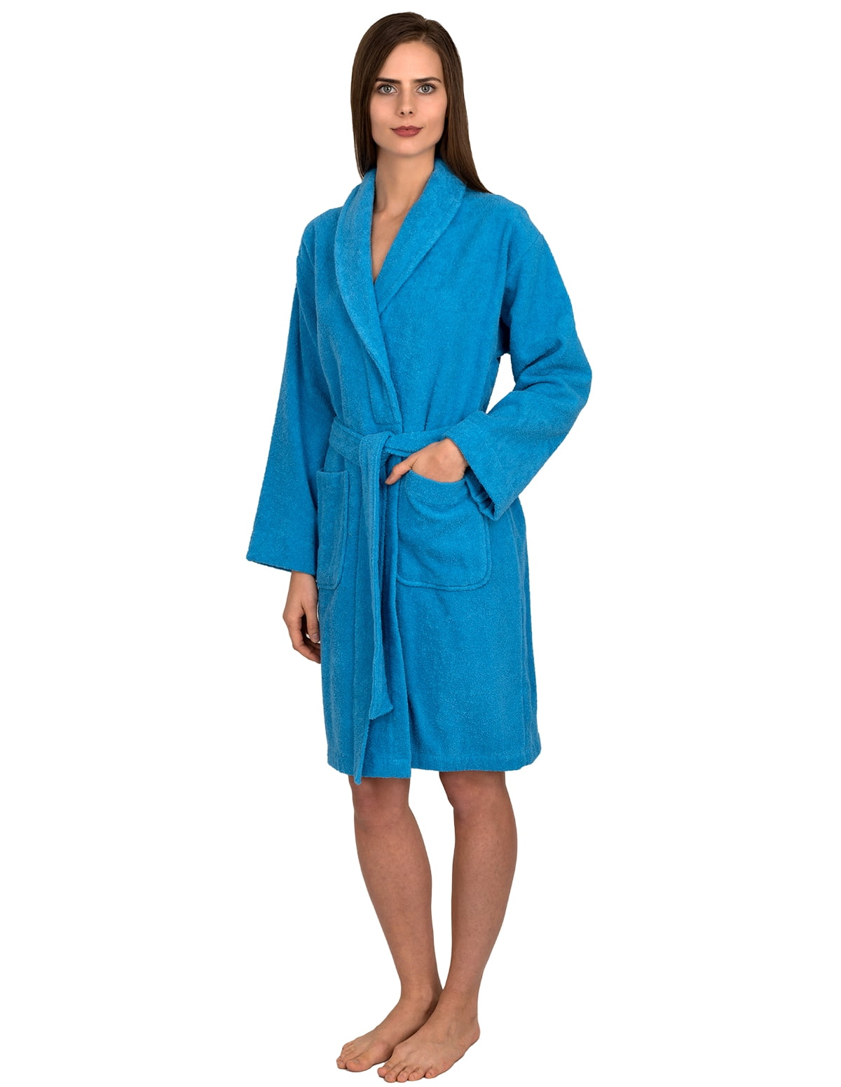 Bath Robe Small TowelSelections Women's Robe, Turkish Cotton Short Terry Bathrobe X ...