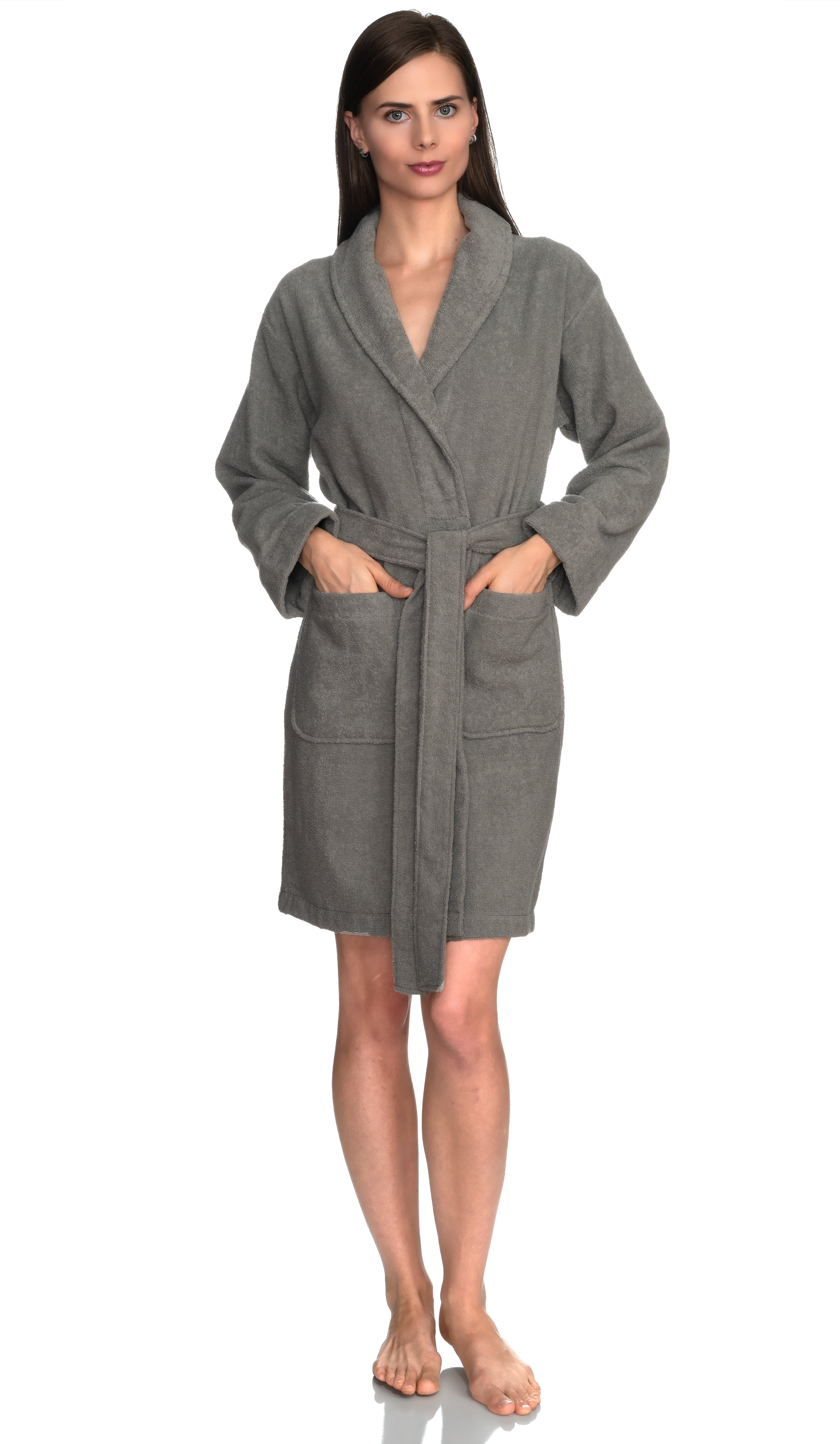 TowelSelections Women's Robe, Turkish Cotton Short Terry Bathrobe X ...