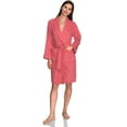 thumbnail image 1 of TowelSelections Women's Robe, Turkish Cotton Short Terry Bathrobe X-Small Sun Kissed Coral, 1 of 5