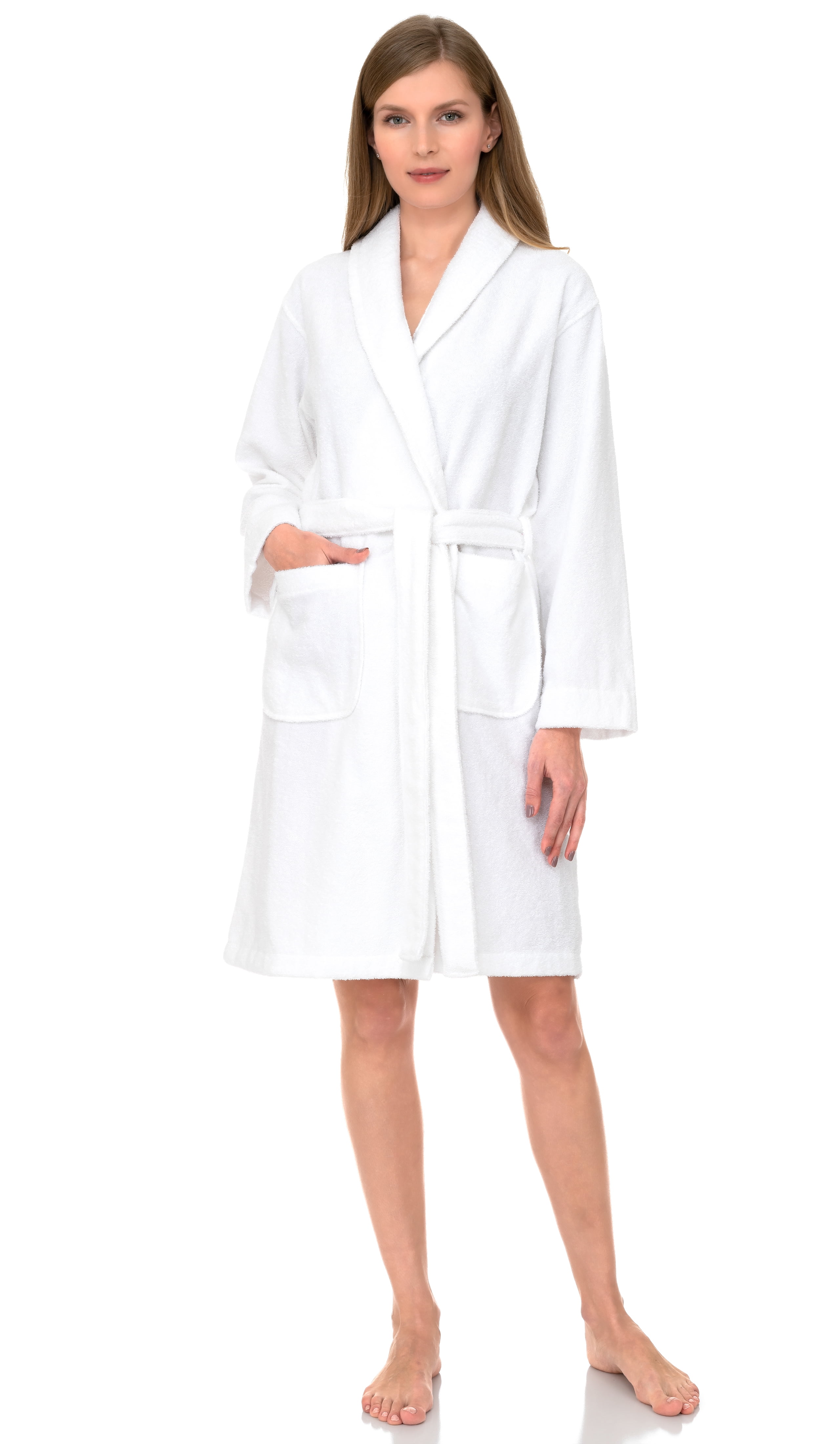Bath Robe Small TowelSelections Women's Robe, Turkish Cotton Short Terry Bathrobe X ...