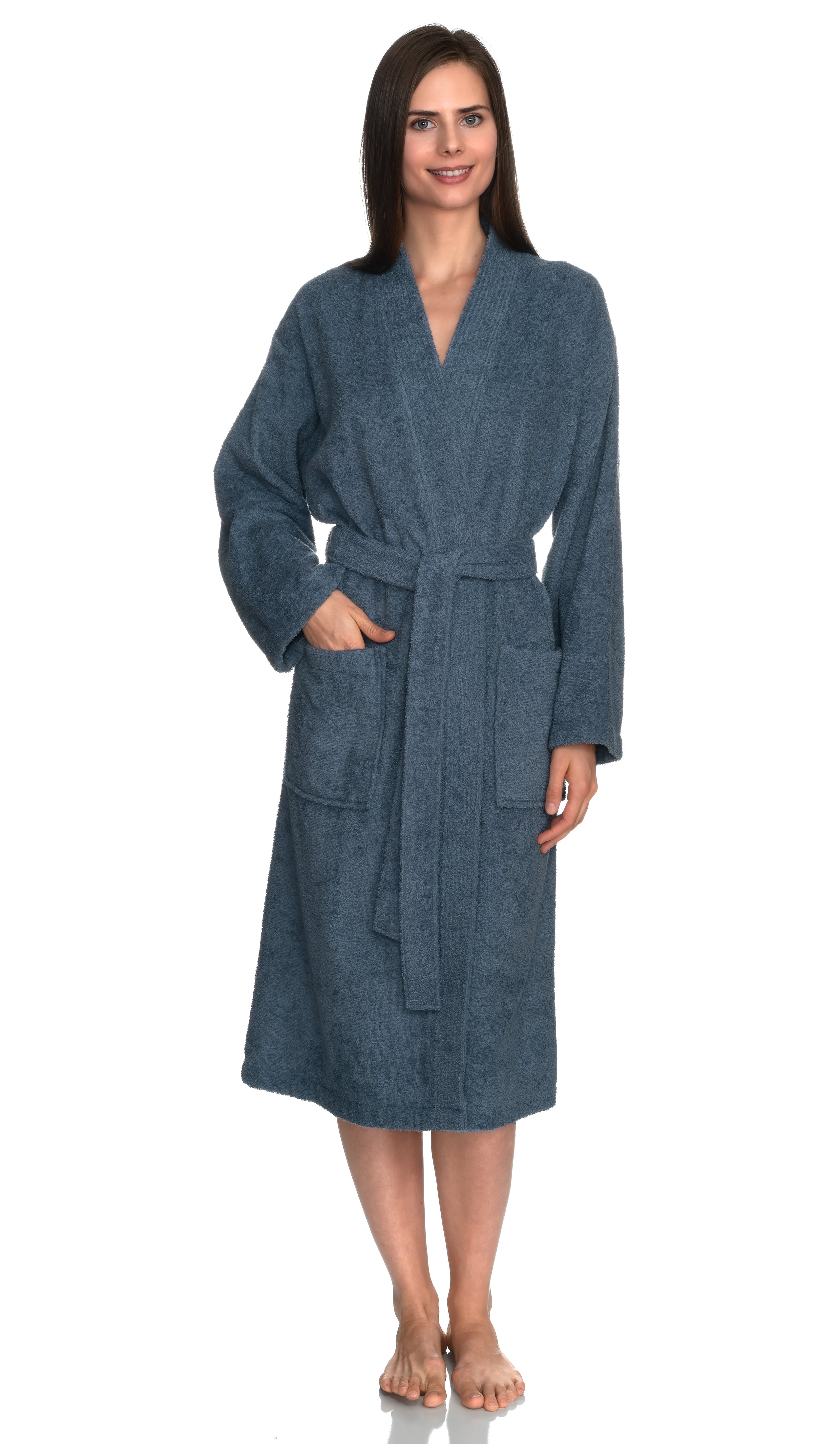 Bath Robe Small TowelSelections Women's Robe Turkish Cotton Soft Terry Kimono Bathrobe ...