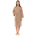 thumbnail image 1 of TowelSelections Women's Robe Turkish Cotton Soft Terry Kimono Bathrobe X-Small/Small Nougat, 1 of 6