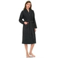 thumbnail image 1 of TowelSelections Women's Robe, Turkish Cotton Terry Shawl Bathrobe Large/X-Large Charcoal, 1 of 5
