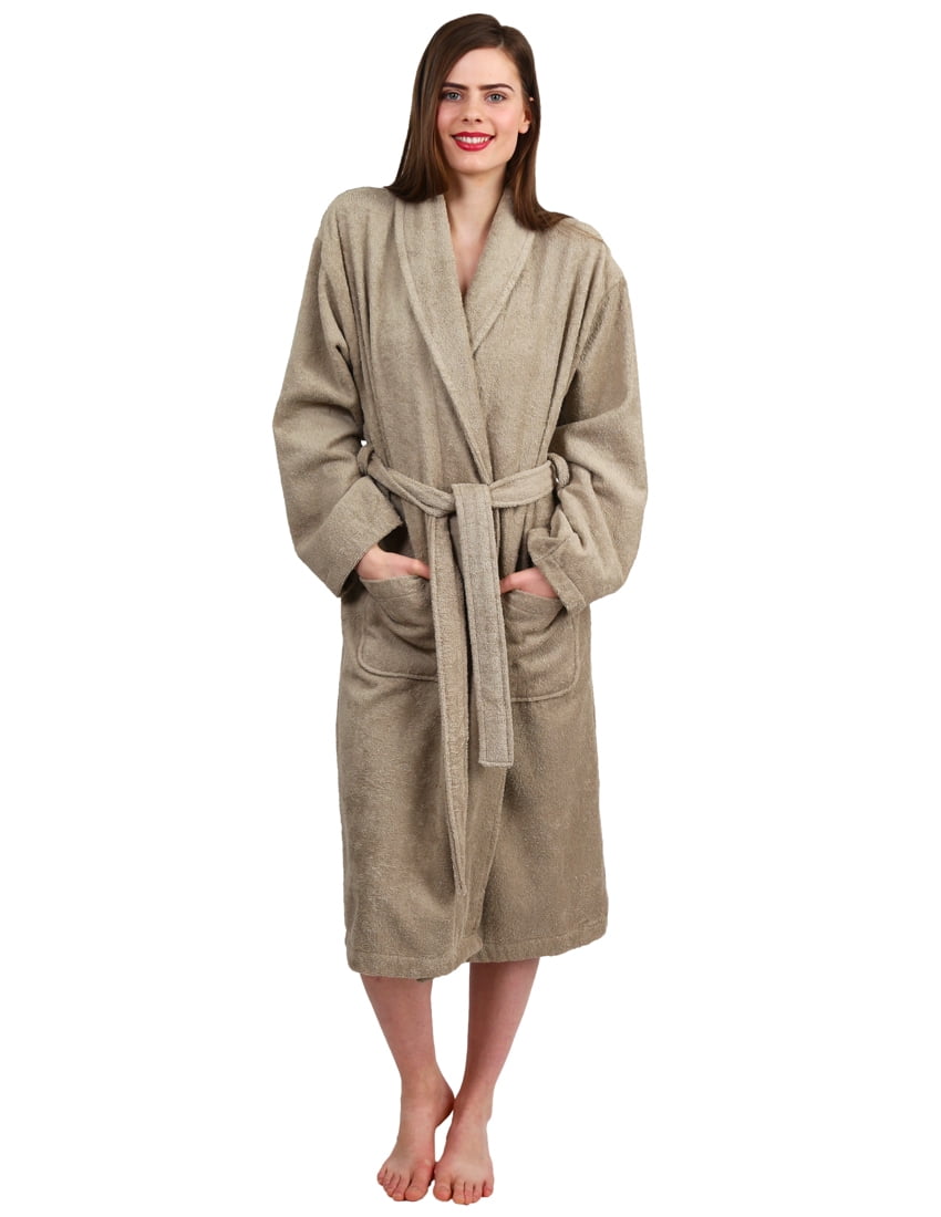 Bath Robe Small TowelSelections Women's Robe, Turkish Cotton Terry Shawl Bathrobe Small ...