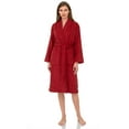 thumbnail image 1 of TowelSelections Women's Robe, Turkish Cotton Terry Shawl Bathrobe X-Large/XX-Large Cranberry, 1 of 6