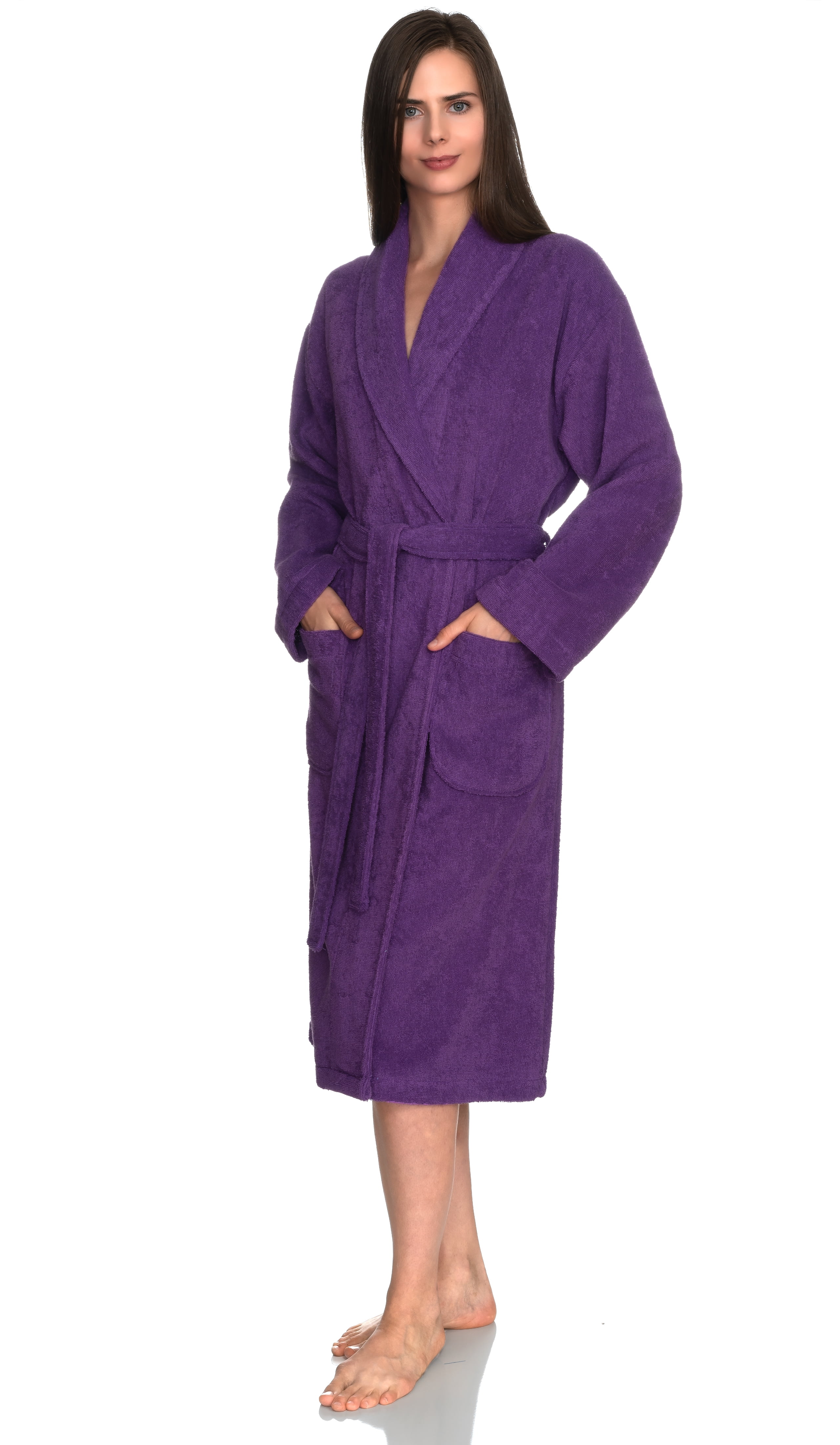 TowelSelections Women's Robe, Turkish Cotton Terry Shawl Bathrobe X ...