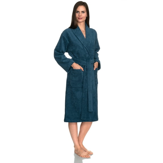 TowelSelections Women's Robe, Turkish Cotton Terry Shawl Bathrobe
