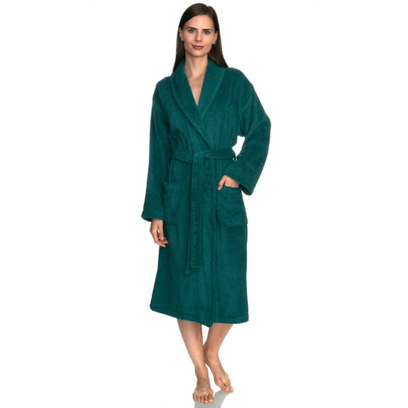 TowelSelections Women's Robe, Turkish Cotton Terry Shawl Bathrobe