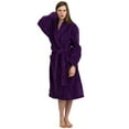 thumbnail image 1 of TowelSelections Women's Super Soft Plush Bathrobe Fleece Spa Robe X-Small-Small Purple, 1 of 4