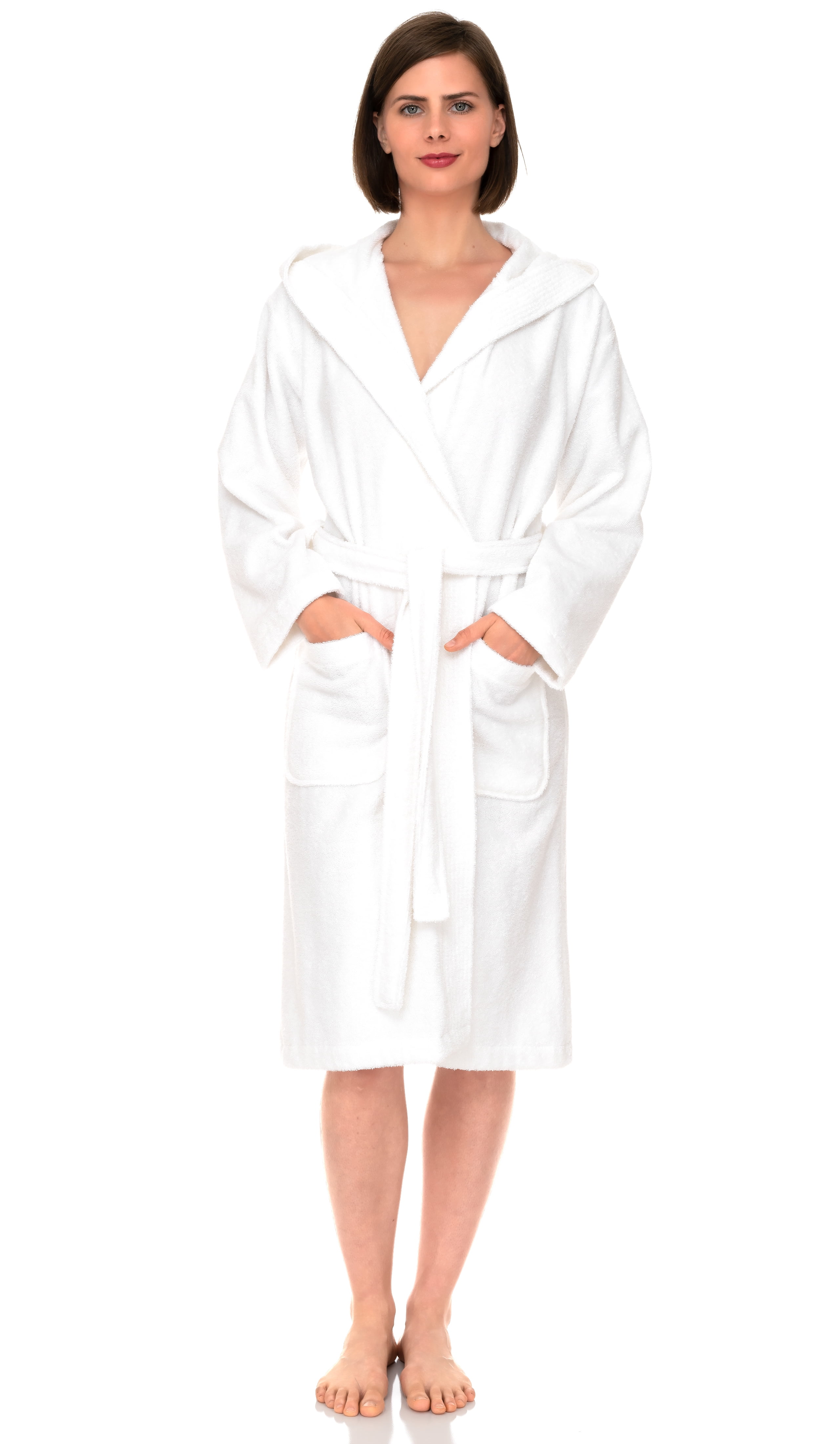 Bath Robe Small TowelSelections Womens Robe, Premium Cotton Hooded Bathrobe for Women ...