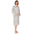 thumbnail image 1 of TowelSelections Womens Robe, Premium Cotton Hooded Bathrobe for Women, Soft Terry Cloth Robes for Women X-Large Glacier Gray, 1 of 6