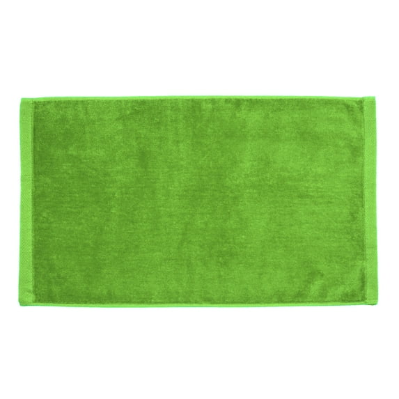 TowelSoft Premium 100% Cotton Terry Velour Hand Face Sports Gym Towel 16 inch x 26 inch Lime Green