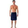 thumbnail image 1 of TowelSoft Premium Terry Velour Spa Wrap- Navy for Men, 1 of 2