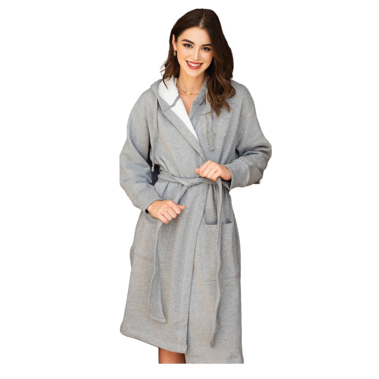 Hoddie Robe TowelSoft TowelSoft One Size Bath Robe, Gray - Walmart.com