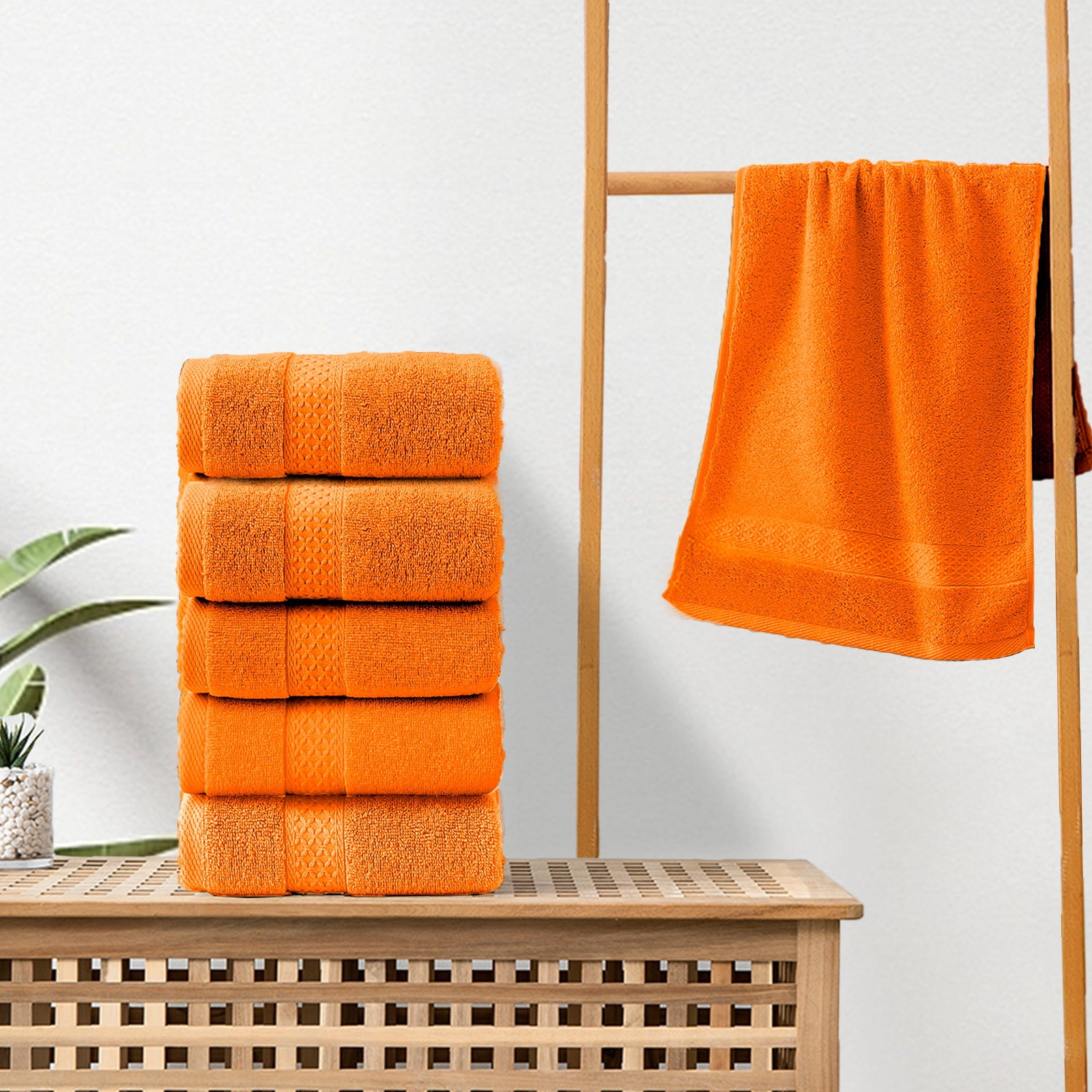 Towels, 5 Pack Premium Hand Towels, Cotton, Ultra Soft and Highly Absorbent Towels for Bathroom, Gym, Shower, Hotel, and Spa