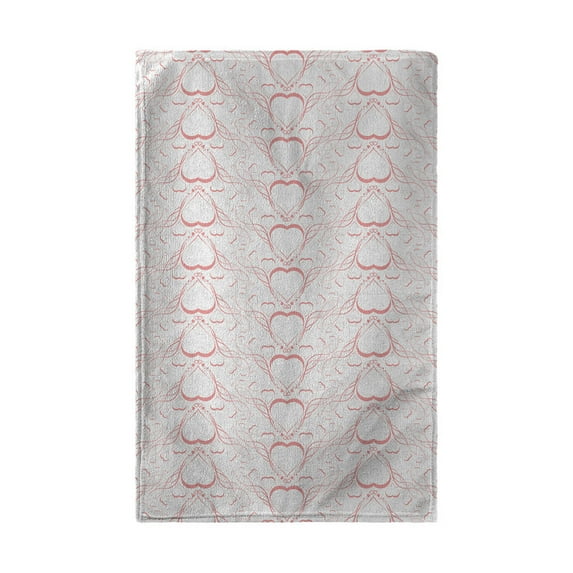 Towels Delicate Heart Pattern
