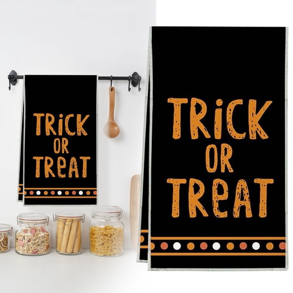 Towels,Halloween Kitchen Towel 60x40cm | Holiday Decorative Dish Towel | Absorbent Rags | Festive Kitchen And Dining Table Towel | Cute Pumpkin Design Home Towel