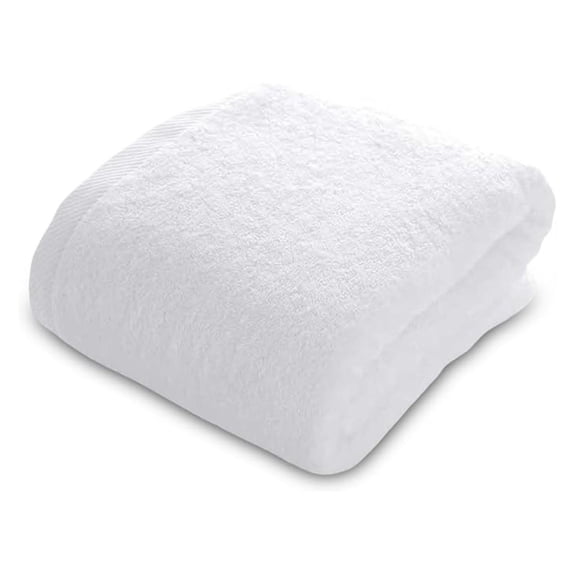 Towels Oversized Luxury 40x80 Bath Sheet - 100% Turkish Cotton, Ultra Soft, Thick & Absorbent Towel for Bathroom, Spa, Beach & Pool, Hotel Quality | White