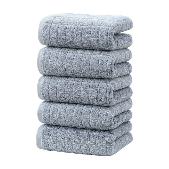 Towels Pack of 5, 100% Cotton, Highly Water Absorbent, Quick Dry Spa Face Towel for Salon, Hand, Gym, Bath, Spa and Home Hair Care (Beige)