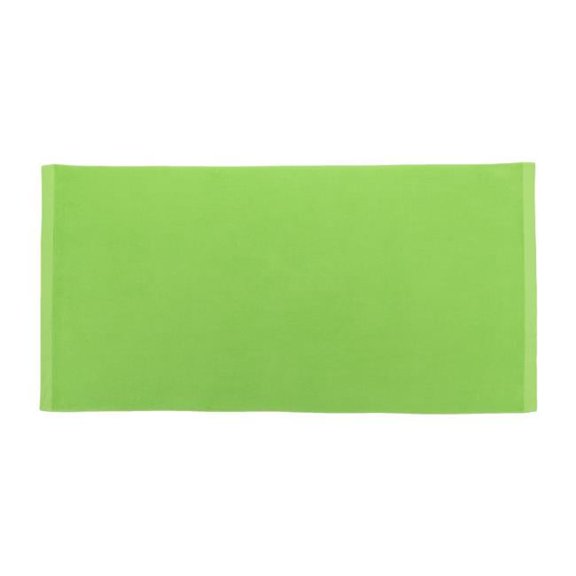 Towelsoft HOME-BV1104-LIME Jumbo Size Terry Dobby Hem Velour Beach Towel - Lime - 36 x 72 in.