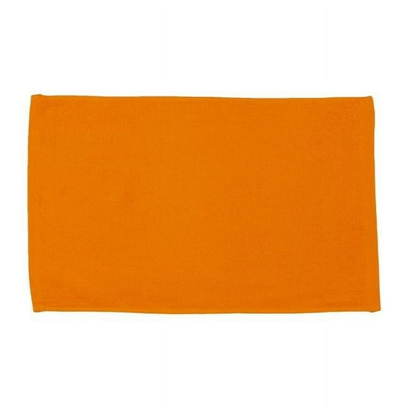 Towelsoft Face-EL1410-ORG Lightweight Terry 100 Percent Cotton Sports Face Towel for the Gym & Yoga - 11 x 18 in. - Orange