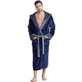 thumbnail image 1 of Towelsoft PLH-RB-Men-NVY-XL Men Plush Shawl Collar Robe, Unisex - Navy - 2XL & One Size, 1 of 1