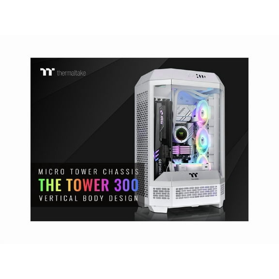 Thermaltake The Tower Computer Case, Snow