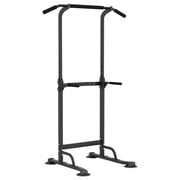 Tower Adjustable Height Pull Up and Dip Station Multi-Function Home Strength Training Fitness Workout Station