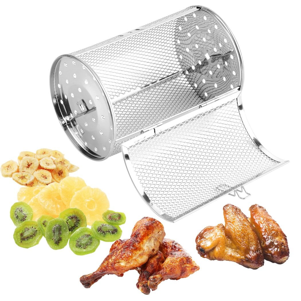 Air fryer top rotating basket
