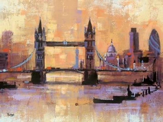 Tower Bridge London Canvas Art - Colin Ruffell (18 x 24)