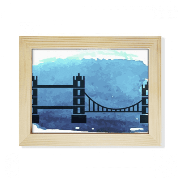 Tower Bridge London England Britain UK Desktop Photo Frame Picture Art Decoration Painting 6x8 inch