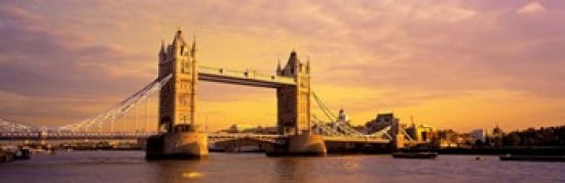 Tower Bridge London England Canvas Art - Panoramic Images (18 x 6)