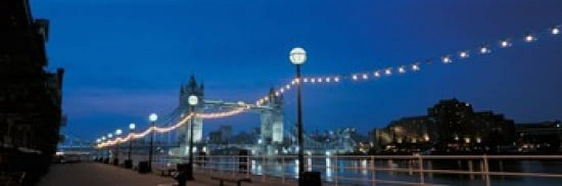 Tower Bridge London England Canvas Art - Panoramic Images (18 x 6)