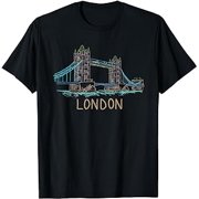 Tower Bridge London Unique Hand Drawn Art T-Shirt